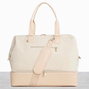 BÉIS beige weekender NWT but slight wear on feet from storage